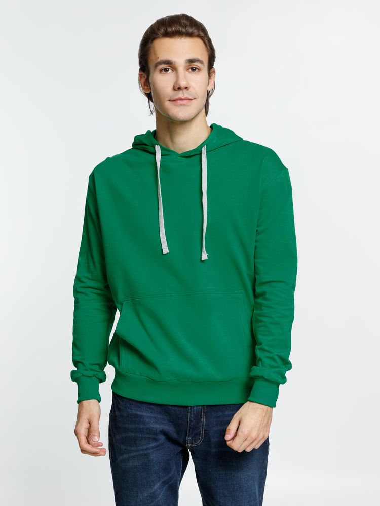 Толстовка с капюшоном Kirenga, зеленая — изображение 4