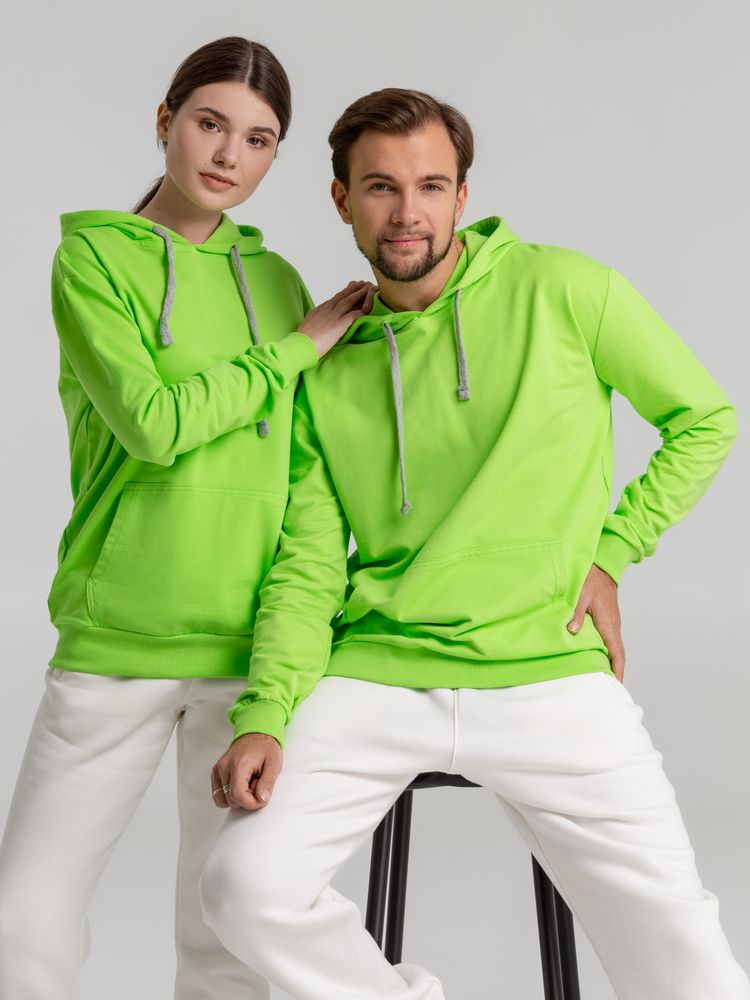 Толстовка с капюшоном Unit Kirenga, зеленое яблоко — изображение 9