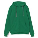 Толстовка на молнии с капюшоном Siverga, зеленая