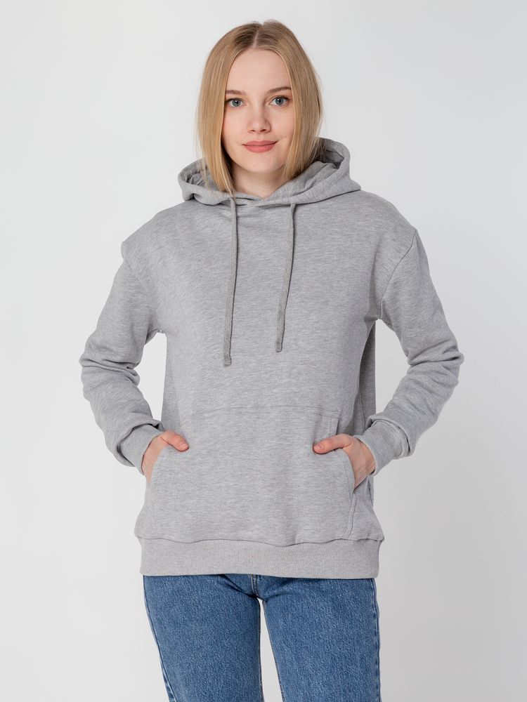 Толстовка с капюшоном Unit Kirenga Heavy, серый меланж — изображение 12