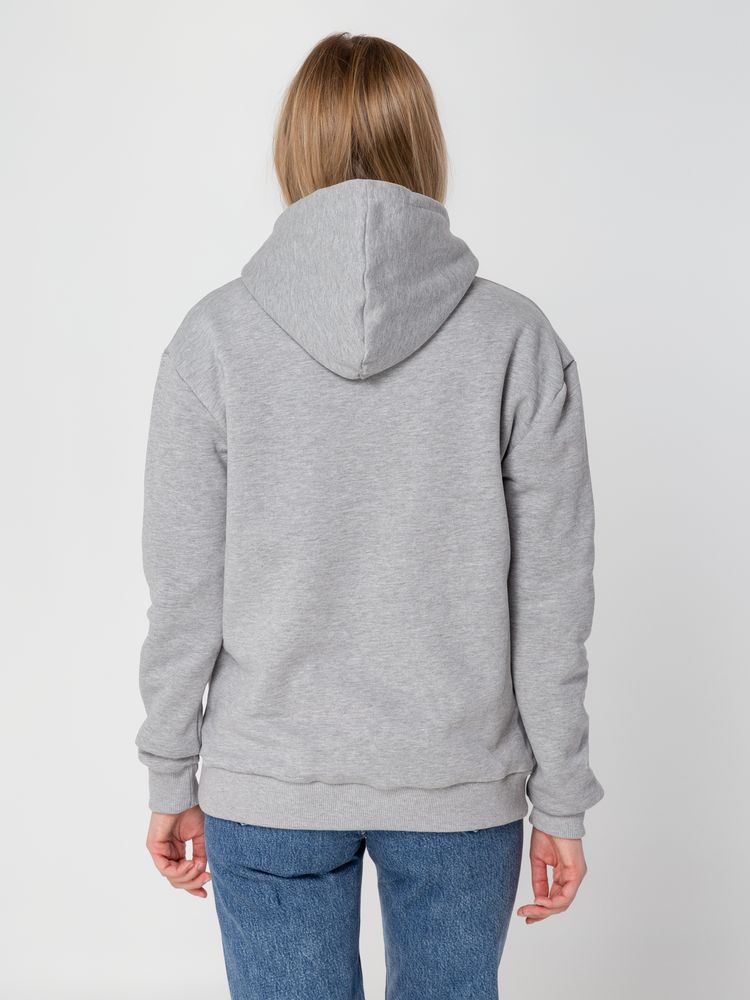 Толстовка с капюшоном Unit Kirenga Heavy, серый меланж — изображение 13