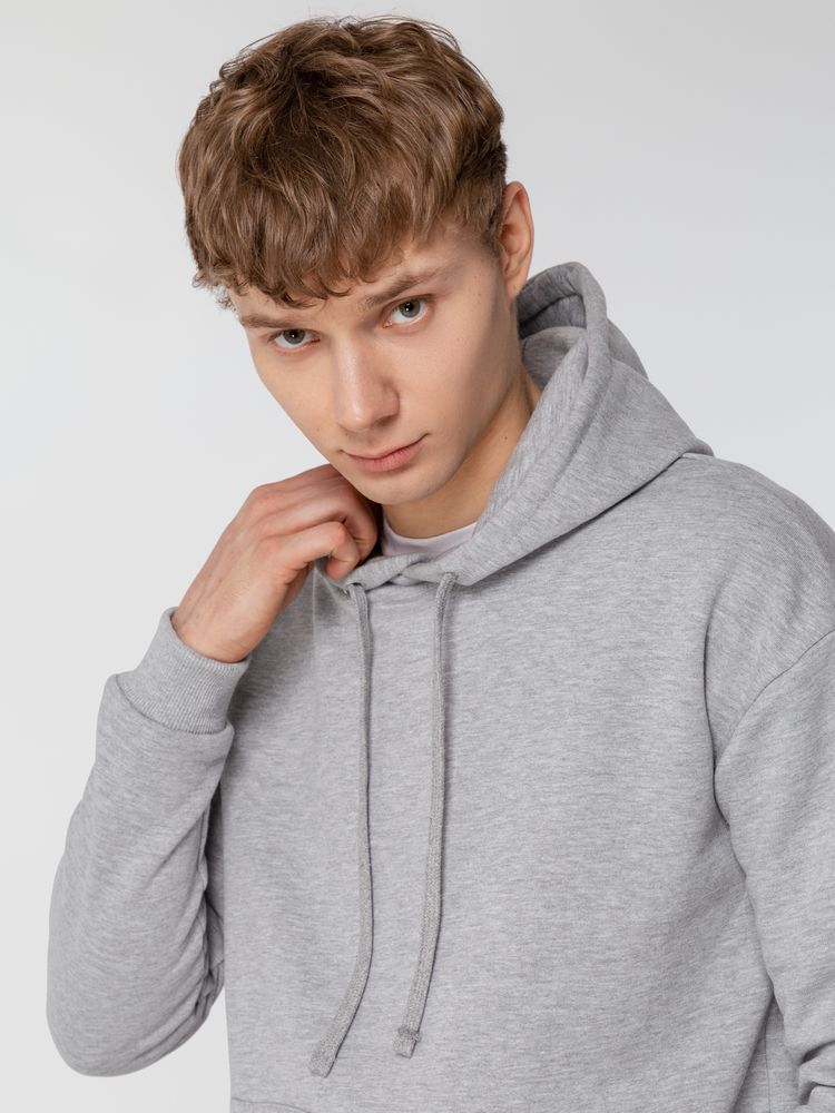 Толстовка с капюшоном Unit Kirenga Heavy, серый меланж — изображение 10