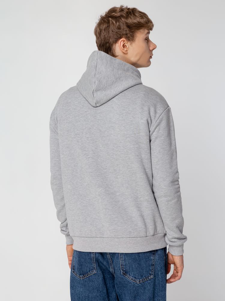 Толстовка с капюшоном Unit Kirenga Heavy, серый меланж — изображение 8