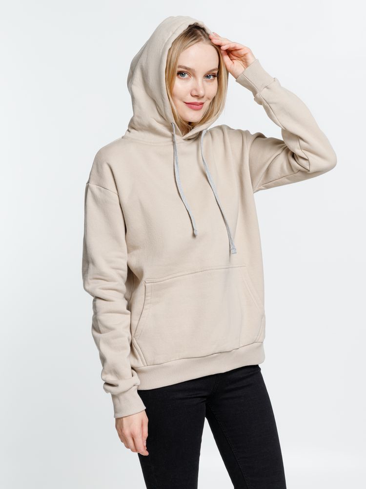 Толстовка с капюшоном Kirenga Heavy, бежевая — изображение 9