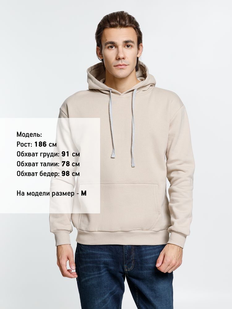 Толстовка с капюшоном Kirenga Heavy, бежевая — изображение 3