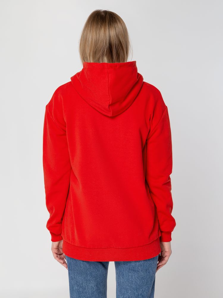 Толстовка с капюшоном Unit Kirenga Heavy, красная — изображение 8