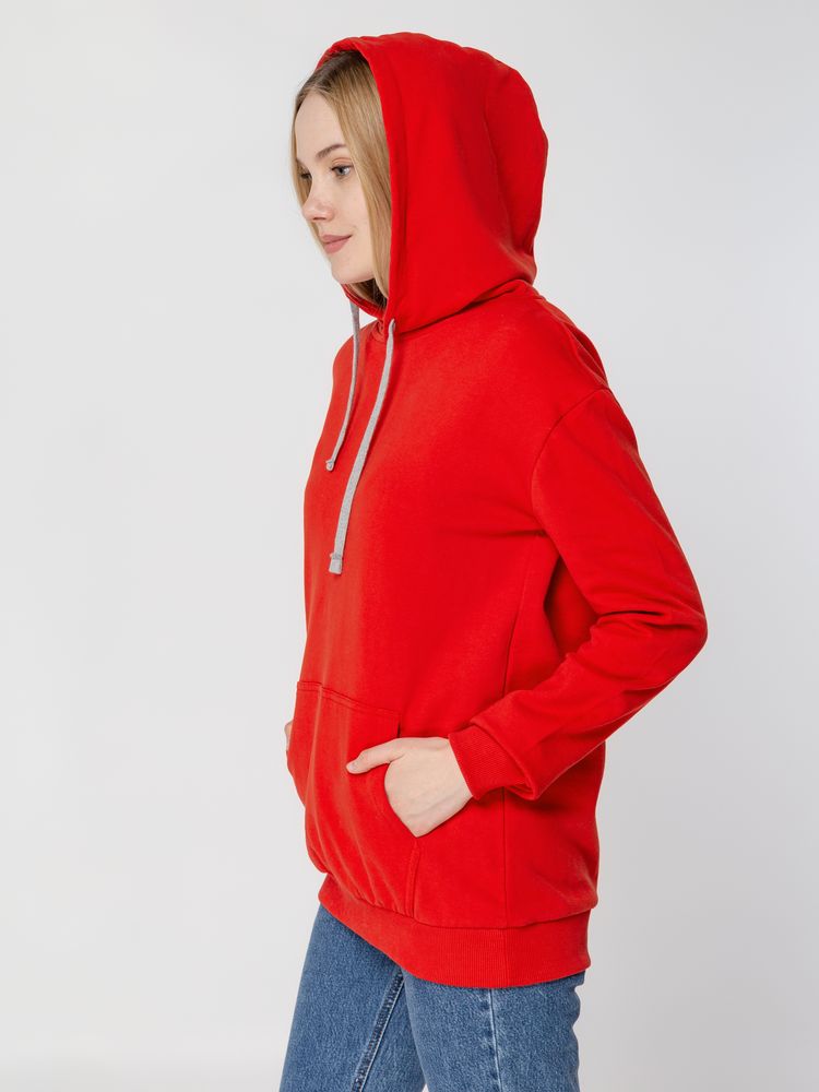 Толстовка с капюшоном Unit Kirenga Heavy, красная — изображение 9