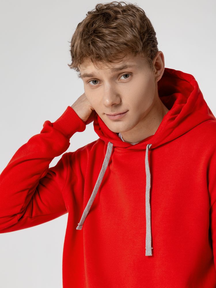 Толстовка с капюшоном Unit Kirenga Heavy, красная — изображение 13