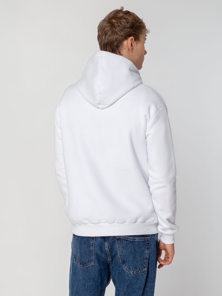 Толстовка с капюшоном Unit Kirenga Heavy, белая — изображение 13