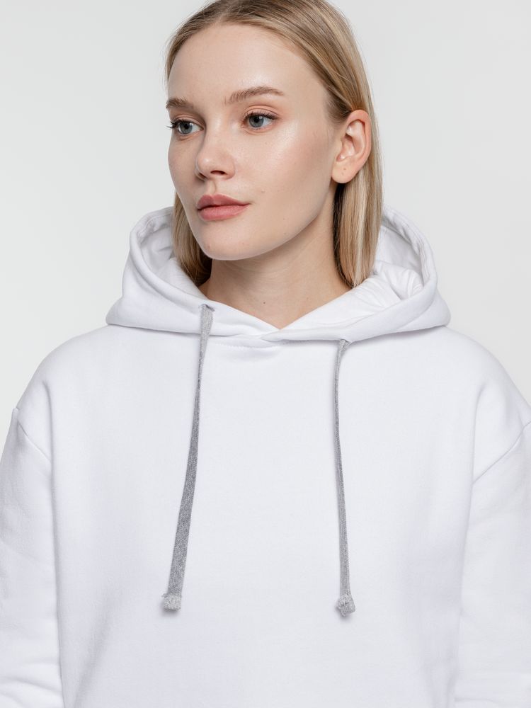Толстовка с капюшоном Kirenga Heavy, белая (белоснежная) — изображение 10