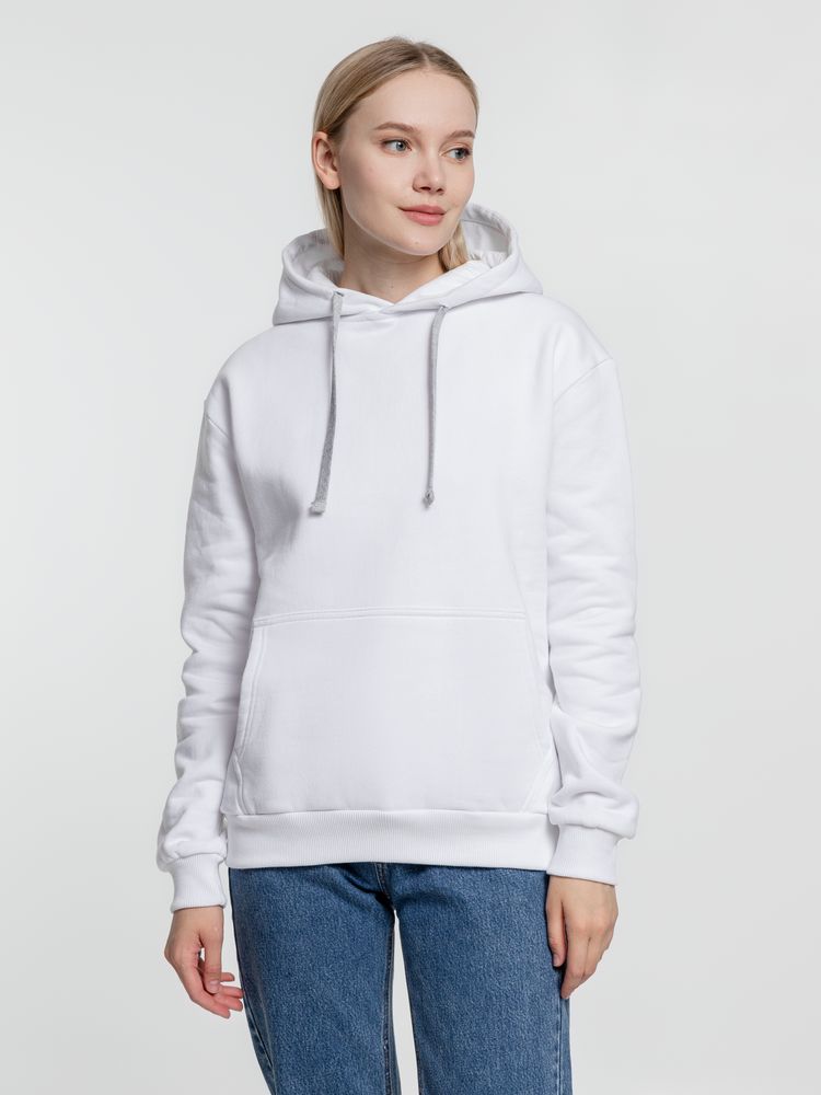 Толстовка с капюшоном Kirenga Heavy, белая (белоснежная) — изображение 8