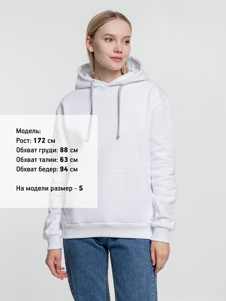 Толстовка с капюшоном Kirenga Heavy, белая (белоснежная) — изображение 7