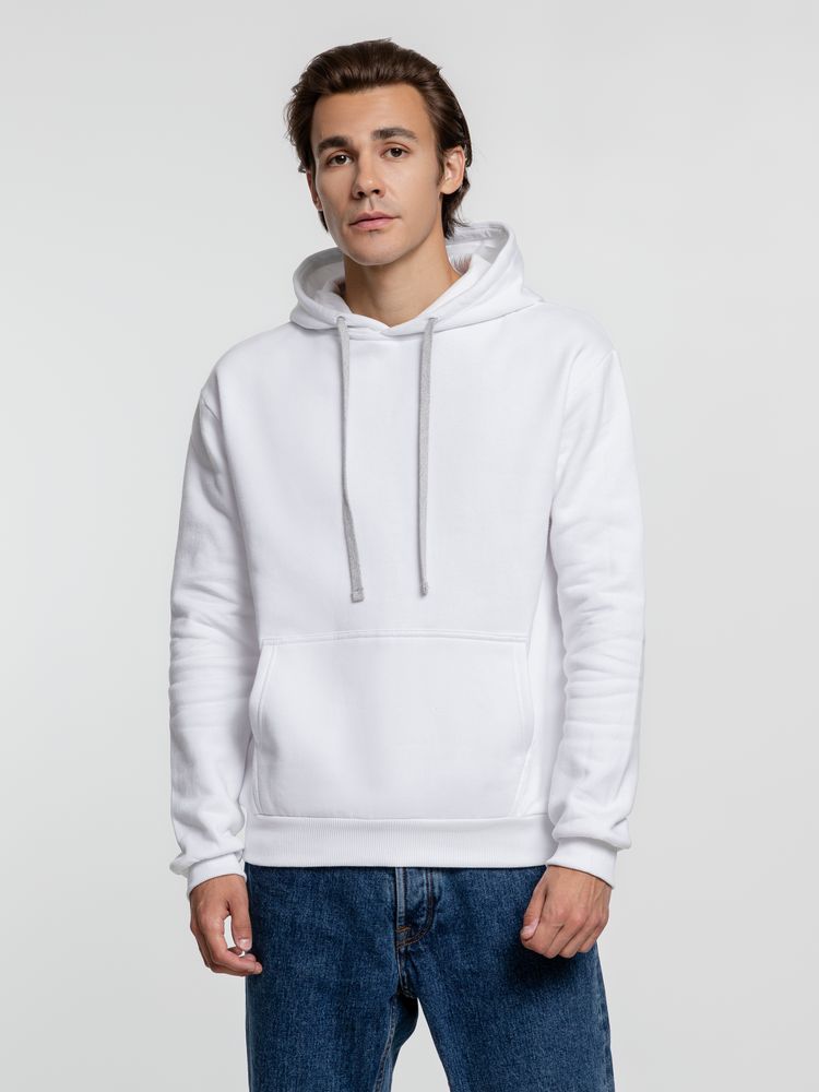 Толстовка с капюшоном Kirenga Heavy, белая (белоснежная) — изображение 4