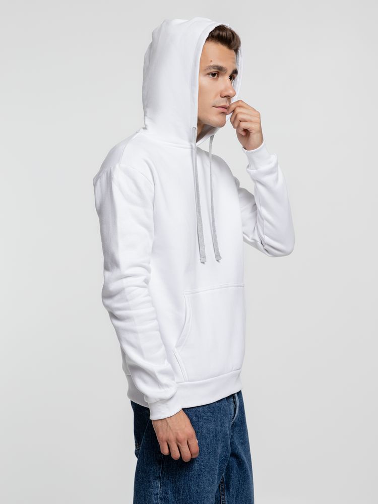 Толстовка с капюшоном Kirenga Heavy, белая (белоснежная) — изображение 6