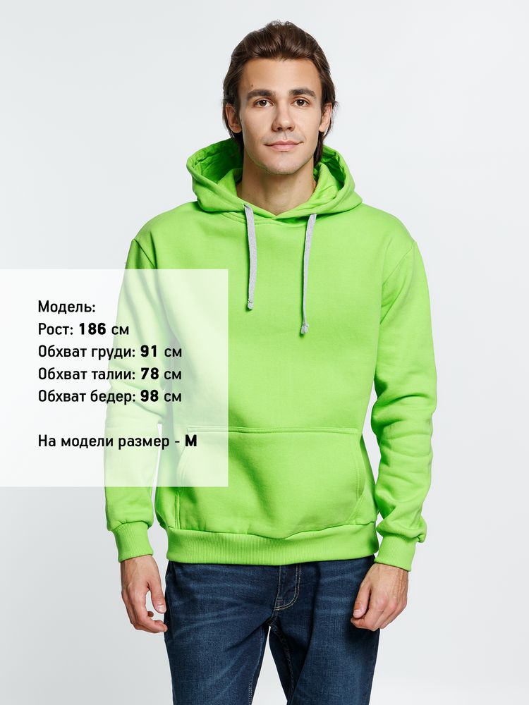 Толстовка с капюшоном Kirenga Heavy, зеленое яблоко — изображение 8
