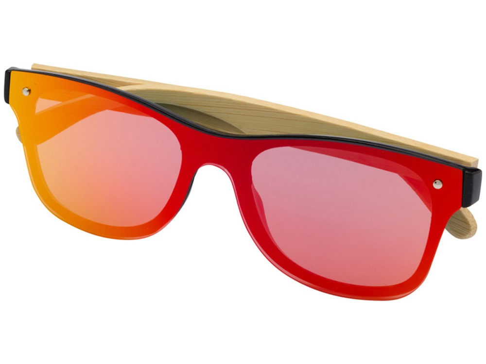 Солнцезащитные очки Tan с бамбуковыми дужками - Желтый — изображение 3