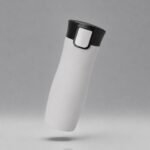 Вакуумная термокружка с кнопкой Streamline, Waterline, soft-touch, тубус, серый