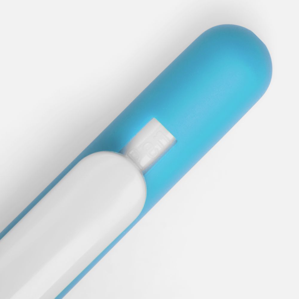 Ручка шариковая Swiper Soft Touch, голубая с белым — изображение 3