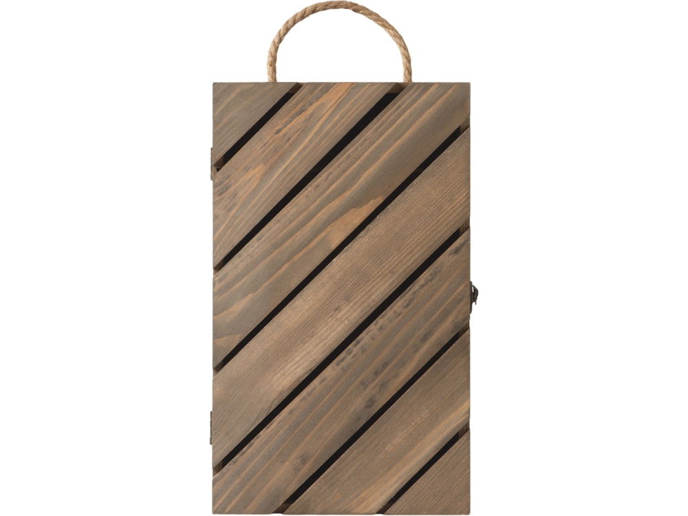 Коробка подарочная из массива дерева для 2х бутылок — изображение 3