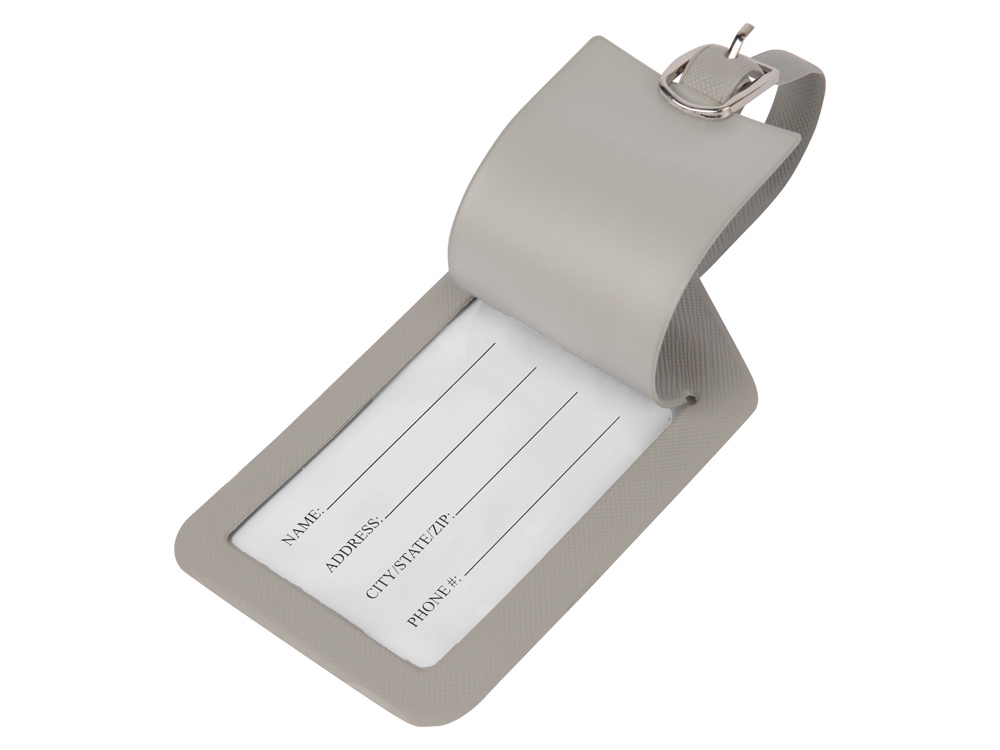 Багажная бирка Weekend из ПВХ, серый — изображение 2