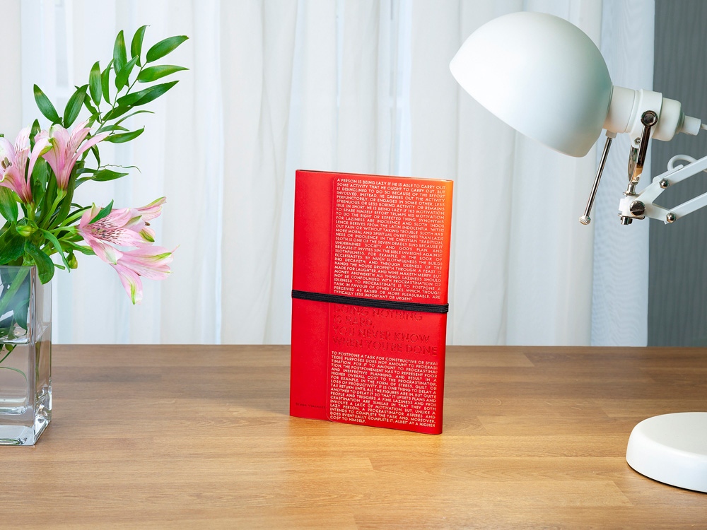 Ежедневник недатированный А5 Bilbao, красный — изображение 7