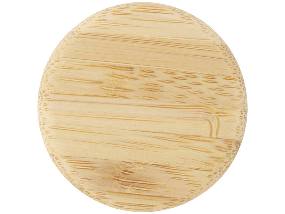 Lume бутылка из матового содово-известкового стекла объемом 500 мл с бамбуковой крышкой - Синий — изображение 4