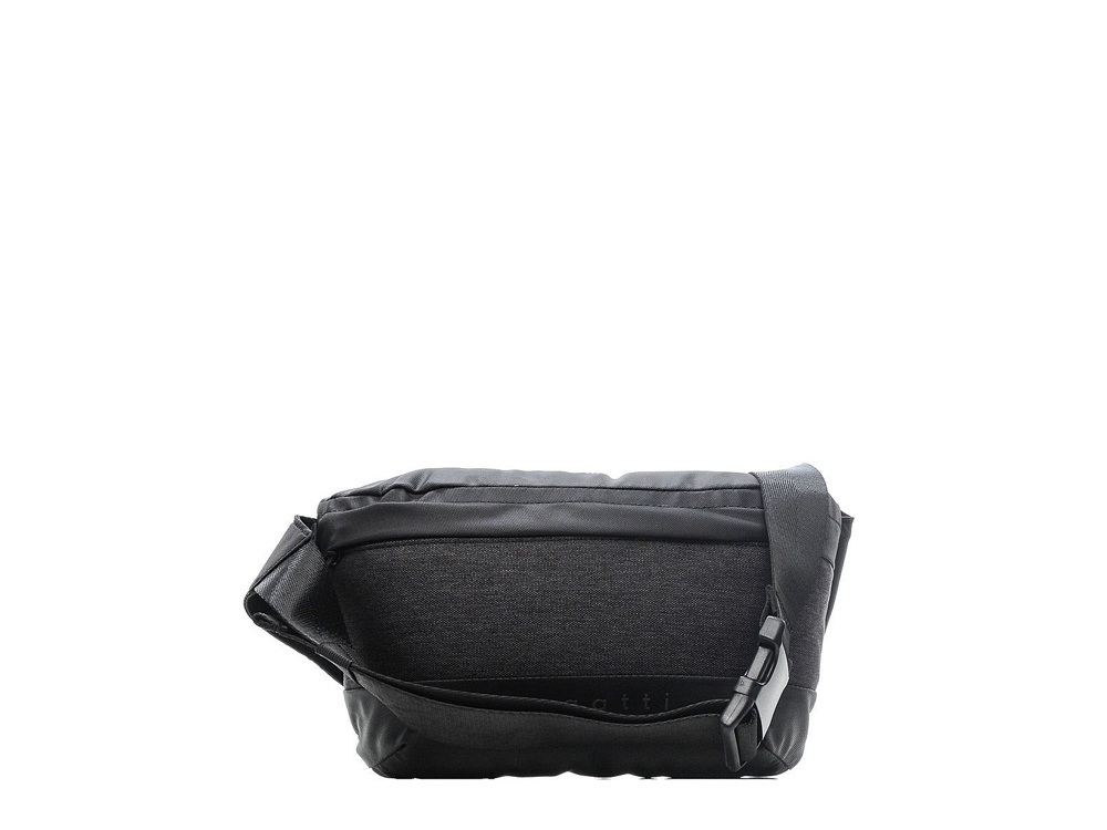 Сумка на пояс BUGATTI Universum, графитовая, полиэстер меланж/тарпаулин, 27х5х15 см, 1 л — изображение 9