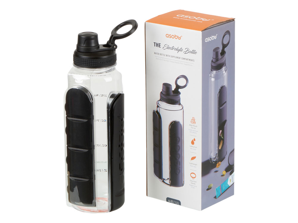 Бутылка для воды Electrolyte, черный (Р) — изображение 9