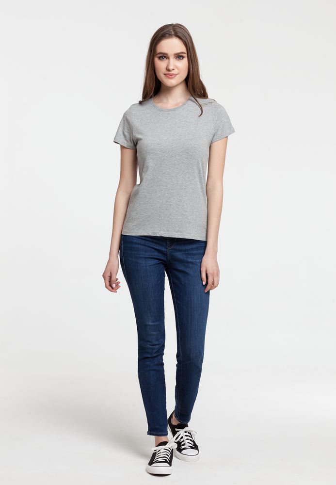 Футболка женская «Подсознательность», серый меланж — изображение 5