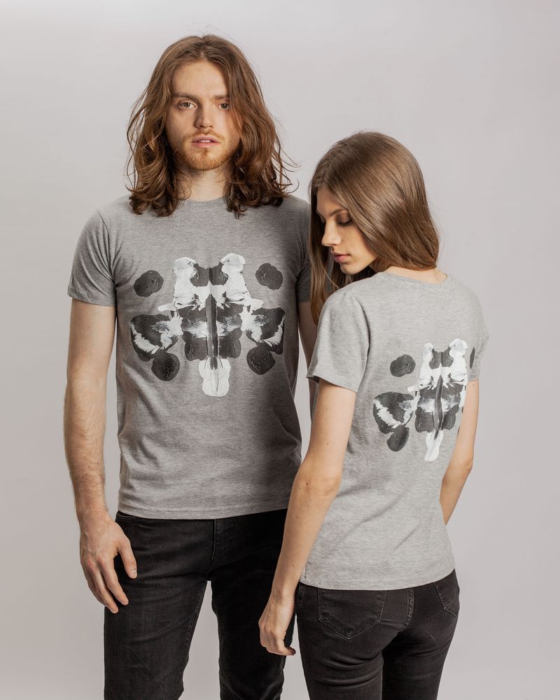 Футболка женская «Подсознательность», серый меланж — изображение 7