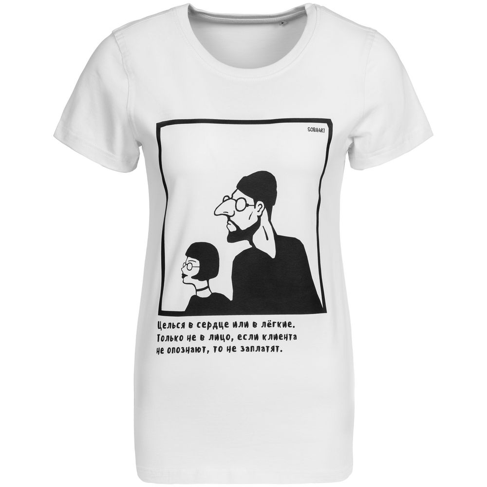 Футболка женская «Леон», белая, ver.2 — изображение 2