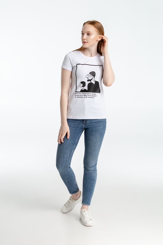 Футболка женская «Леон», белая, ver.2 — изображение 4