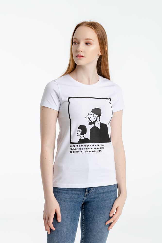 Футболка женская «Леон», белая, ver.2 — изображение 3