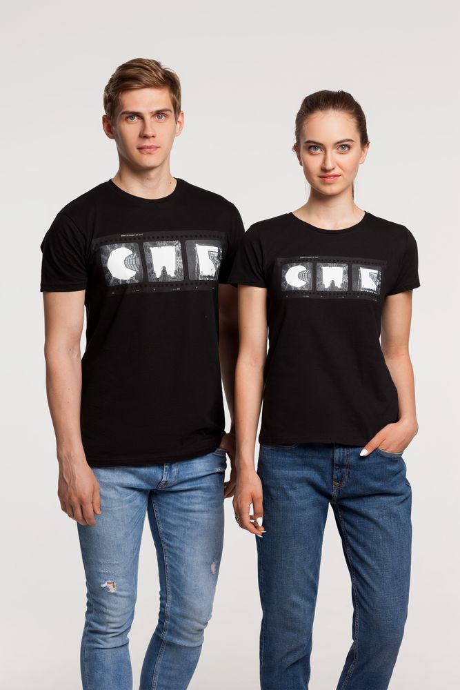 Футболка женская «Небо-душа», черная — изображение 4