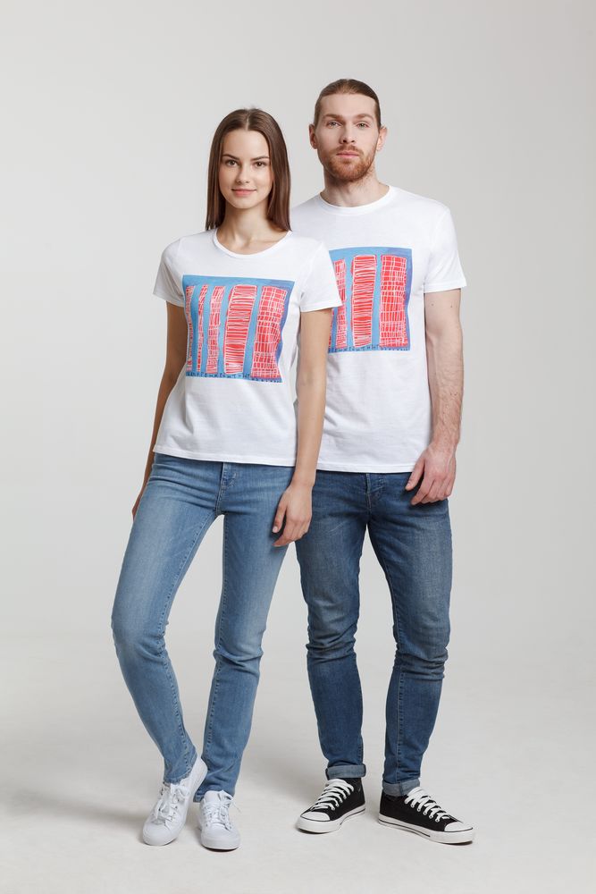 Футболка женская «Небоскребы», белая — изображение 6