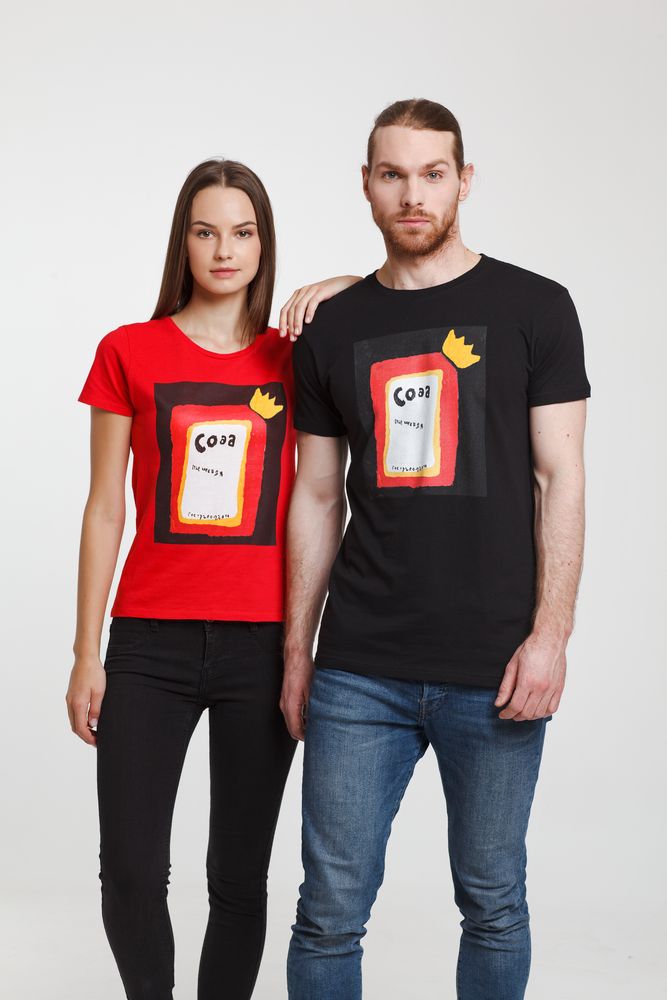 Футболка женская «Сода», красная — изображение 4