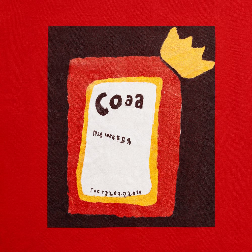Футболка женская «Сода», красная — изображение 2