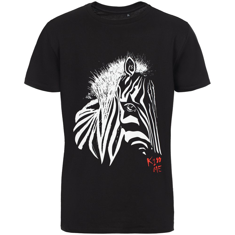 Футболка мужская «Арт-рокстар. Kiss Me», черная — изображение 2