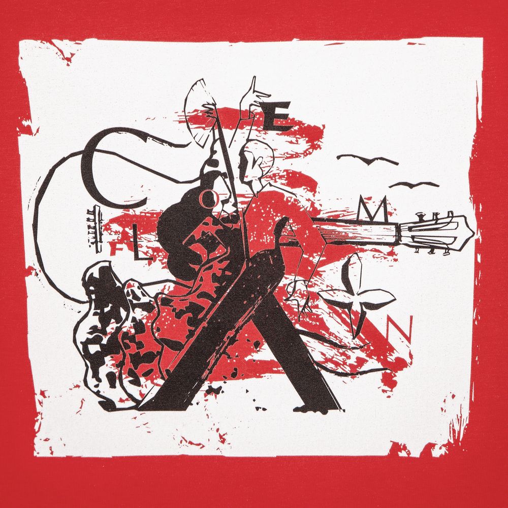 Футболка женская Carmen and Carwoman, красная — изображение 4