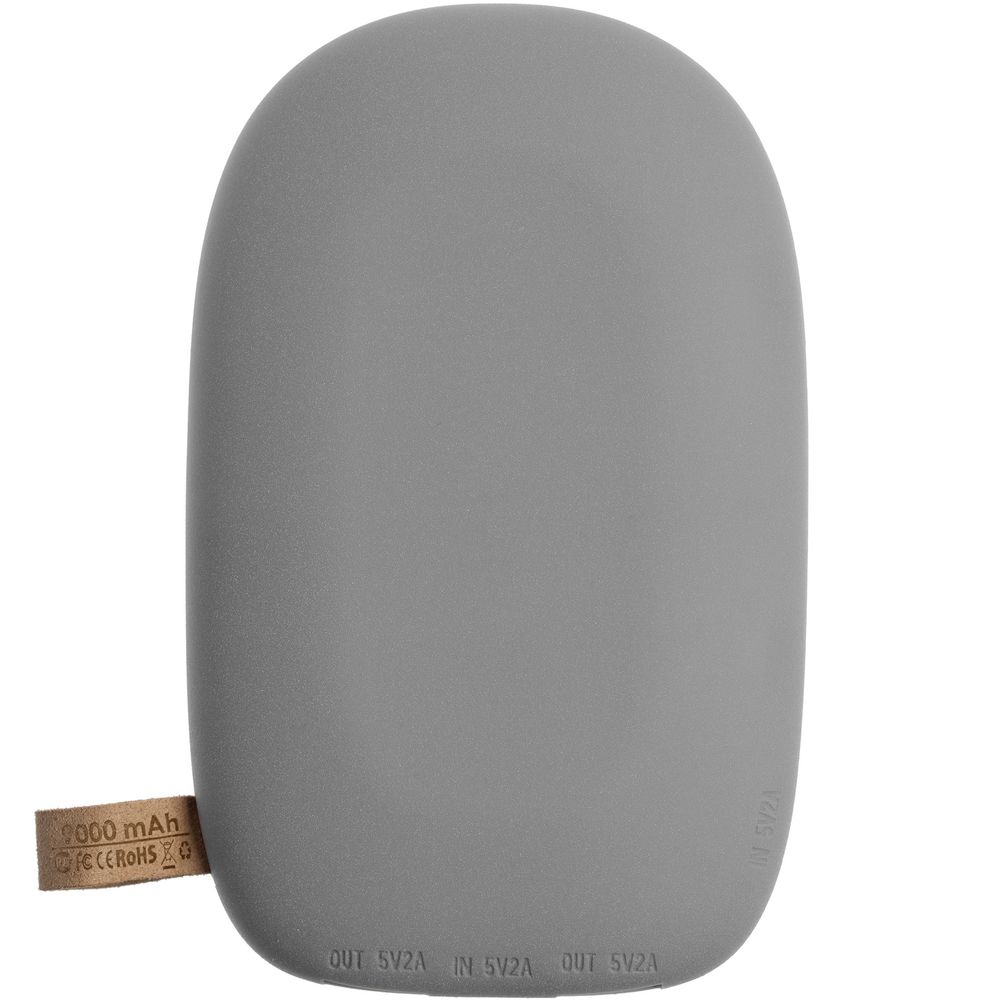Аккумулятор с беспроводной зарядкой Pebble Wireless 9000 мАч, серый — изображение 2