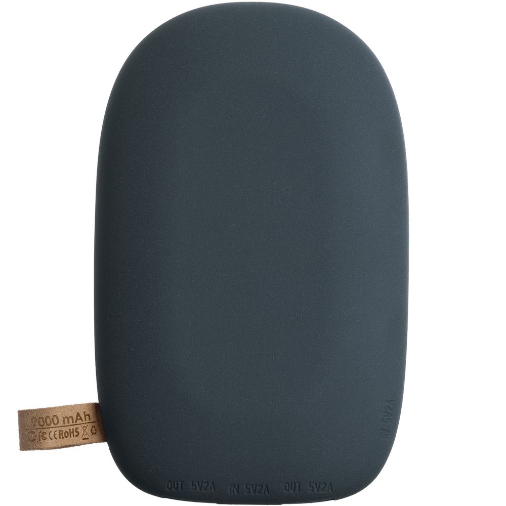 Аккумулятор с беспроводной зарядкой Pebble Wireless 9000 мАч, серо-синий — изображение 2
