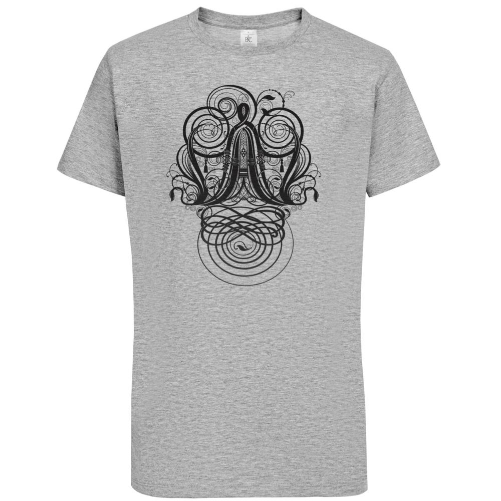 Футболка мужская «Антиква А», серый меланж — изображение 2