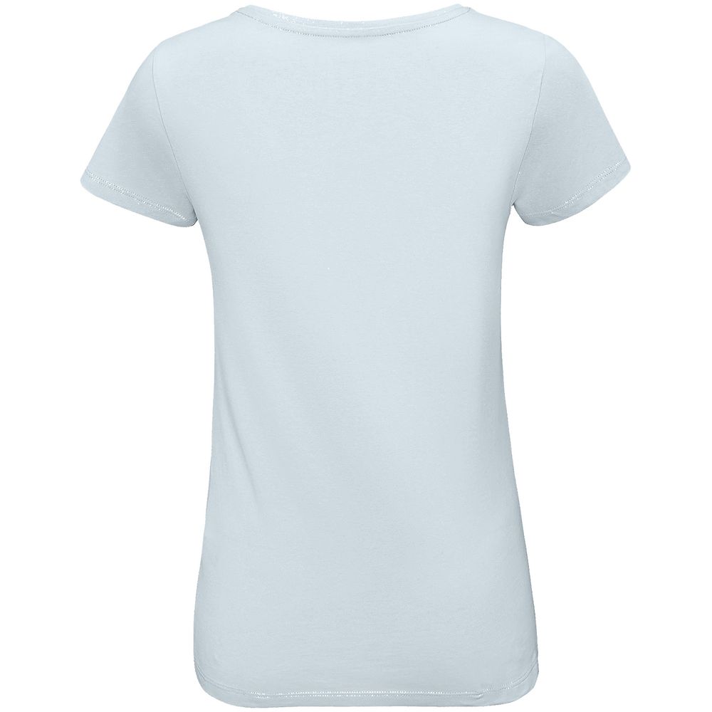 Футболка женская «Женщина хорошеет», голубая — изображение 2