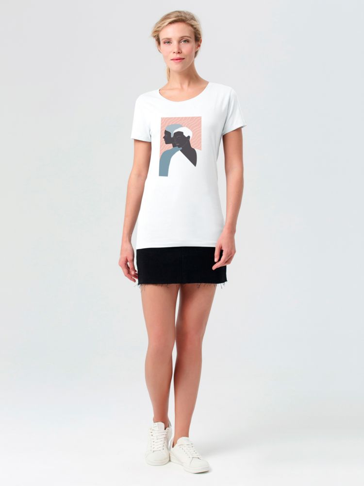 Футболка женская «Пара», белая — изображение 3