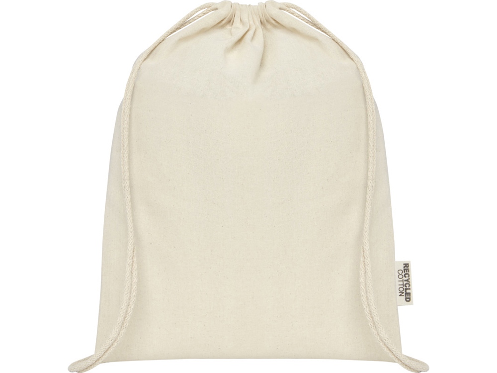 Oregon сумка-кисет из переработанного хлопка, сертифицированного согласно GRS, плотностью 140 г/м² - Натуральный — изображение 2