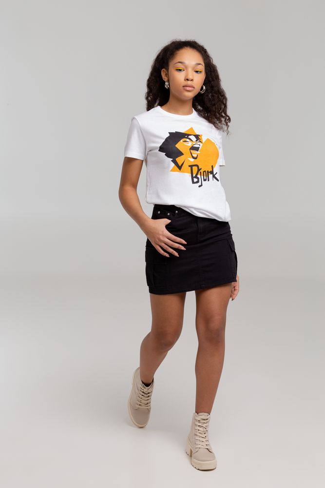 Футболка женская «Меламед. Bjork», белая — изображение 5