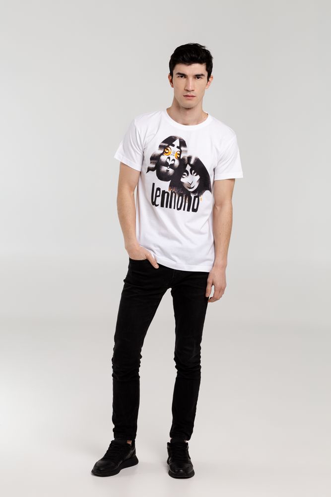 Футболка «Меламед. John Lennon, Yoko Ono», белая — изображение 5