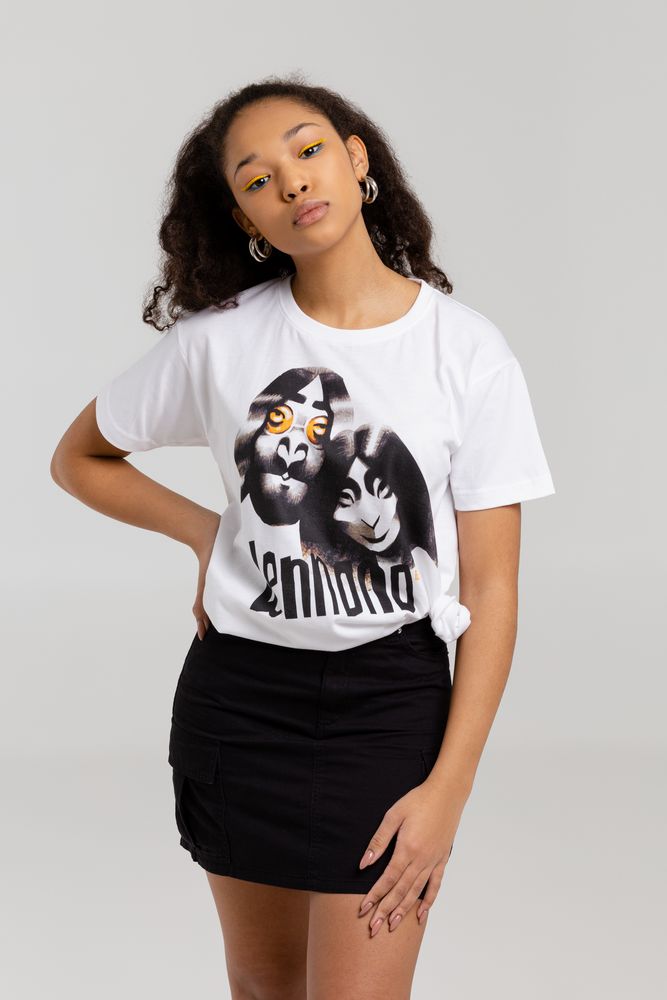 Футболка «Меламед. John Lennon, Yoko Ono», белая — изображение 8