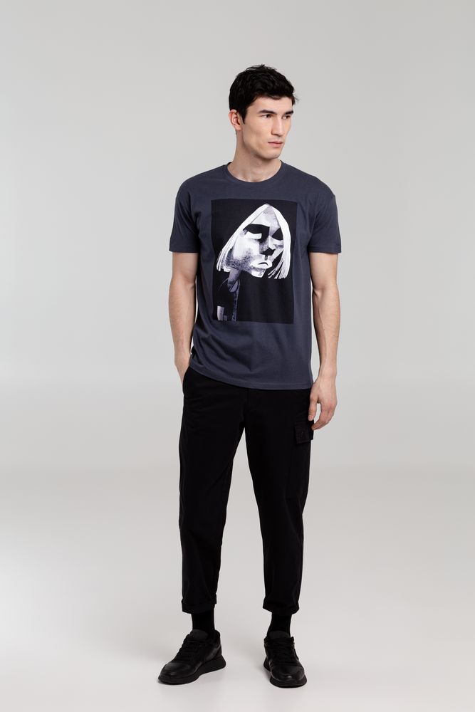 Футболка «Меламед. Kurt Cobain», темно-серая — изображение 4