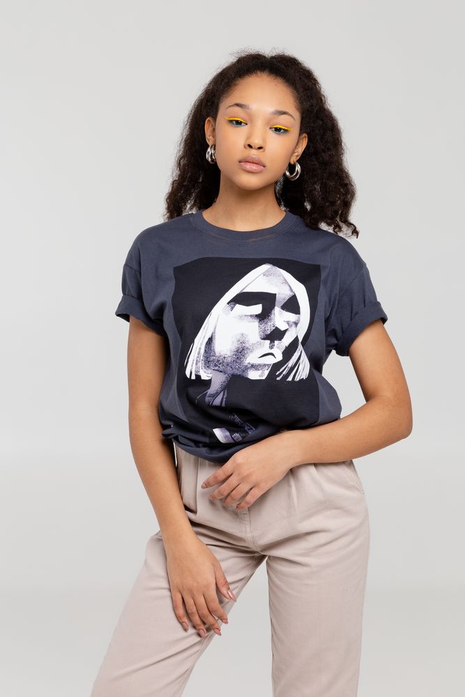 Футболка «Меламед. Kurt Cobain», темно-серая — изображение 7